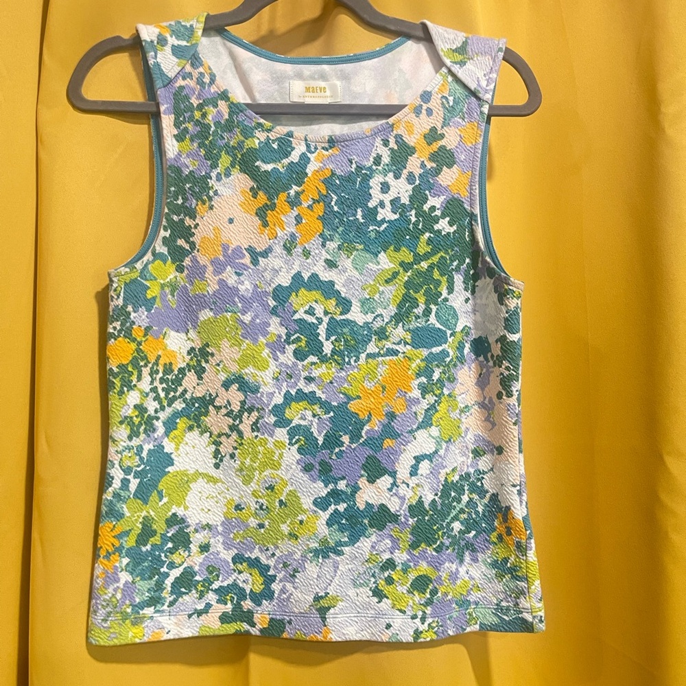 Maeve Multicolor Abstract Tank Top